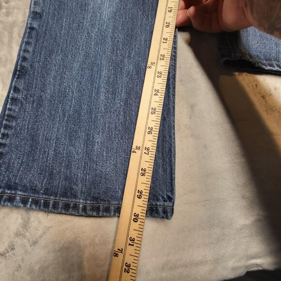 All American Clothing Jeans Mens 35x30 Blue Denim Style AAREV Bootcut USA Made - Picture 5 of 8